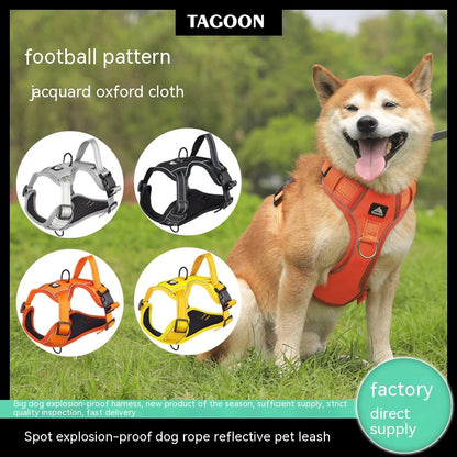 Oxford Cloth Reflective Large Dog Harness