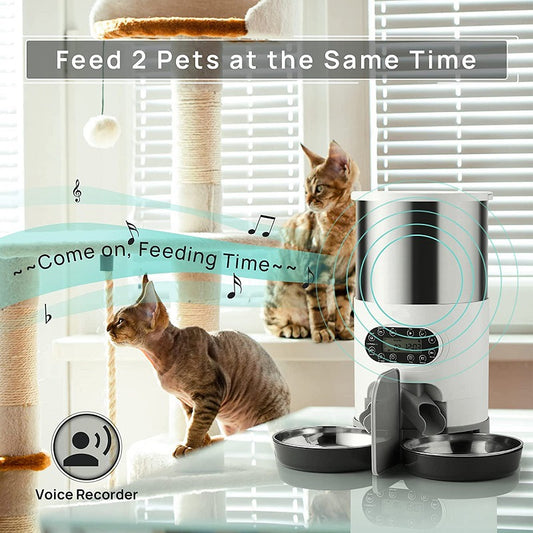 automatic dog cat pet feeder