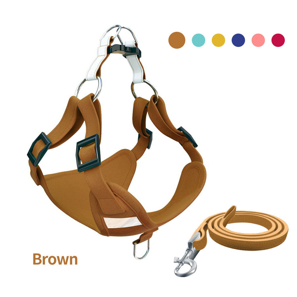 Reflective Dog Leash and Harness Set