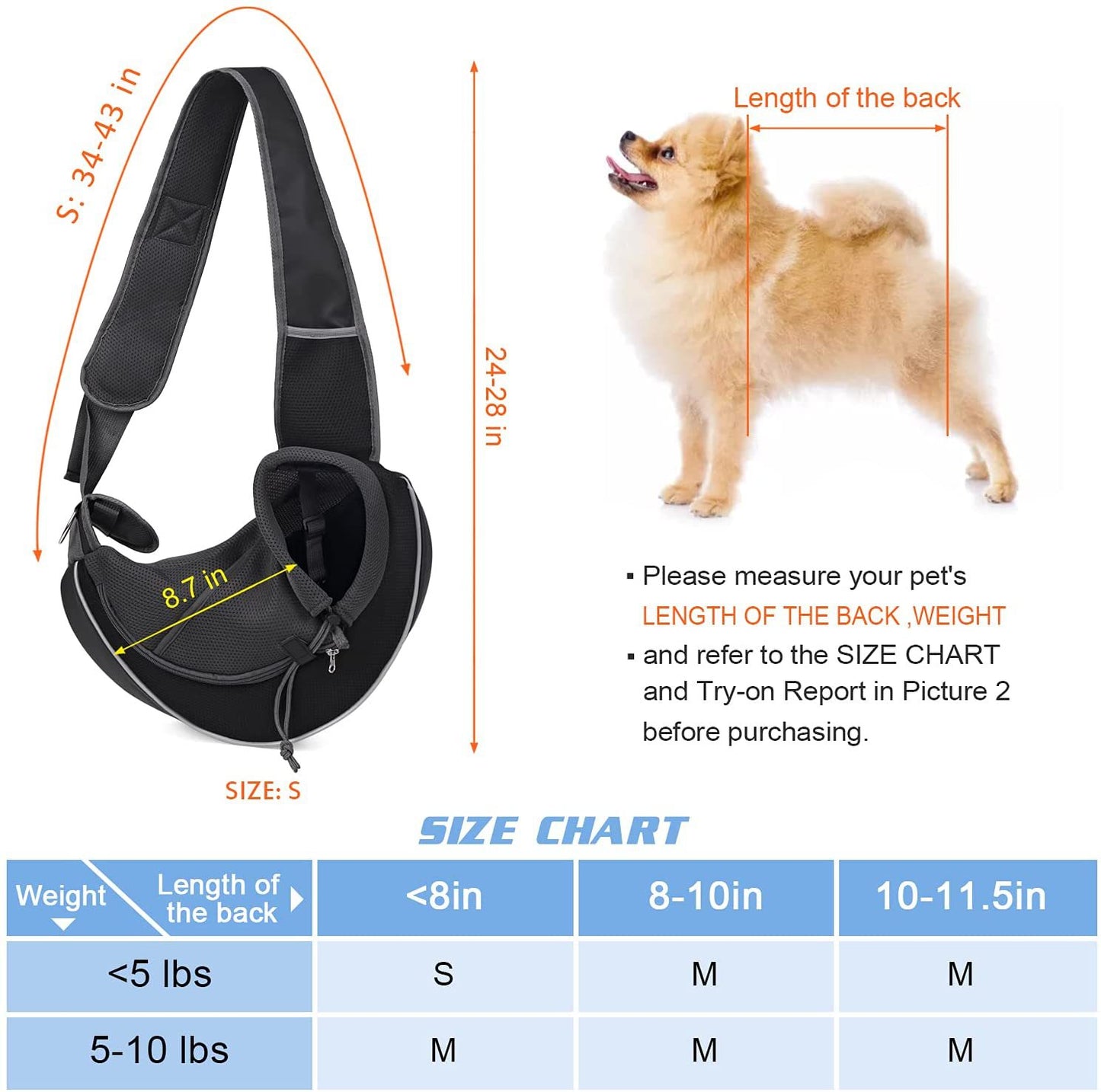 Dog & Cat Crossbody Carrier